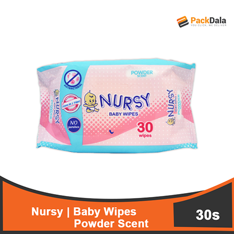 Picture of Nursy BB Wipes Pwdr Scent 60x30s