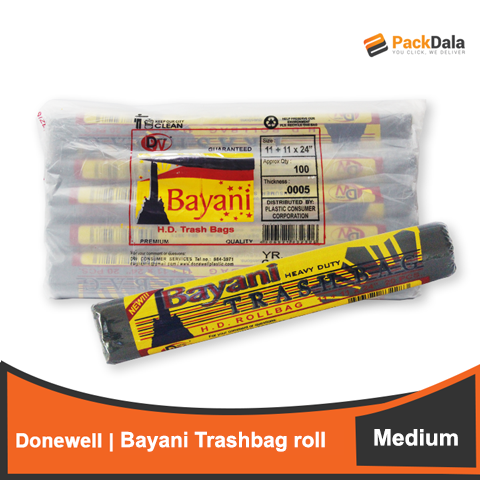 Picture of Bayani Trashbag Med 11x11x24 5rollx30rmpersck nrp REAM