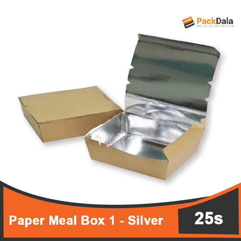 Picture of Paper Lunchbox 1 BR Silver 25pcperpckx24pckpercs nrp PACK