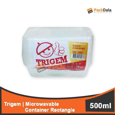 Picture of Trigem Microwavable Rect 500 10pcsx30pack per cs PACK