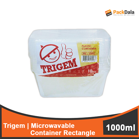 Picture of Trigem Microwavable Rect 1000 10pcsx30pack per cs PACK