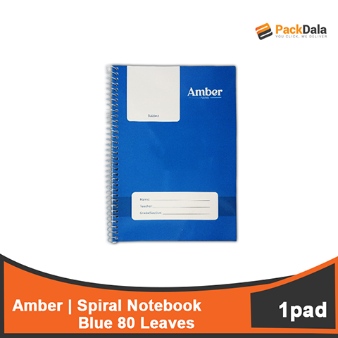 Picture of Spiral Notebook Amber 80s Blue 120pcs percase