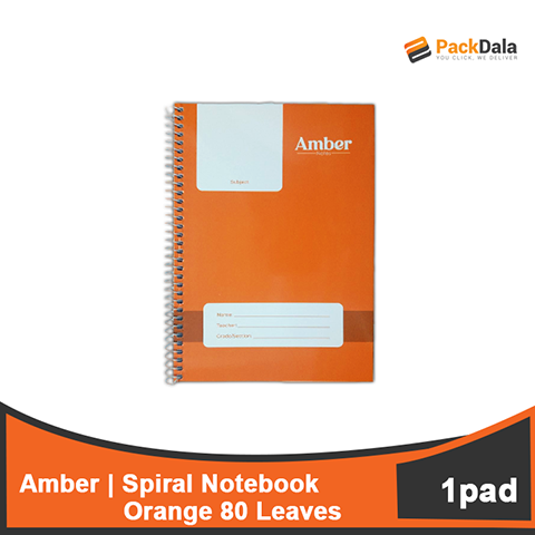 Picture of Spiral Notebook Amber 80s Orange 120pcs percase