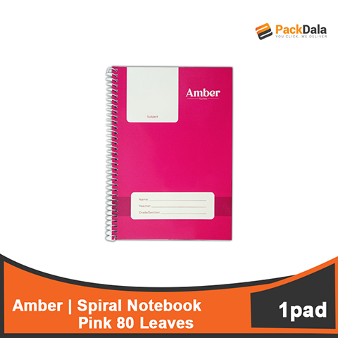 Picture of Spiral Notebook Amber 80s Pink 120pcs percase