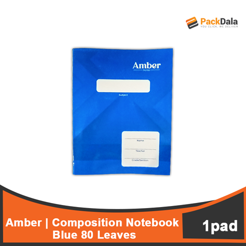 Picture of Composition Notebook Amber 80 Blue 120pcspercase