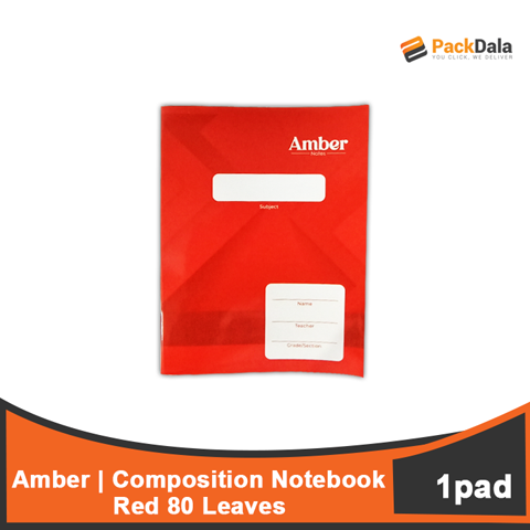 Picture of Composition Notebook Amber 80 Red 120pcsprcase