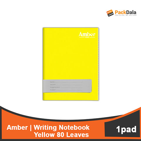 Picture of Amber Writing Notebook Yellow80s 120pcspercase