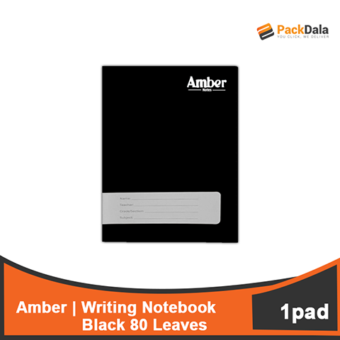 Picture of Amber Writing Notebook  Blk80s 120pcspercase