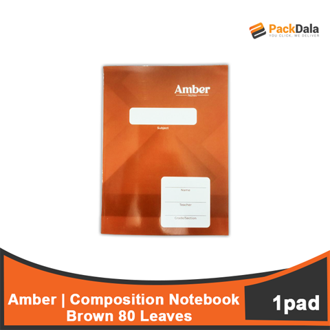 Picture of Composition Notebook Amber 80 Brown 120pcspercase