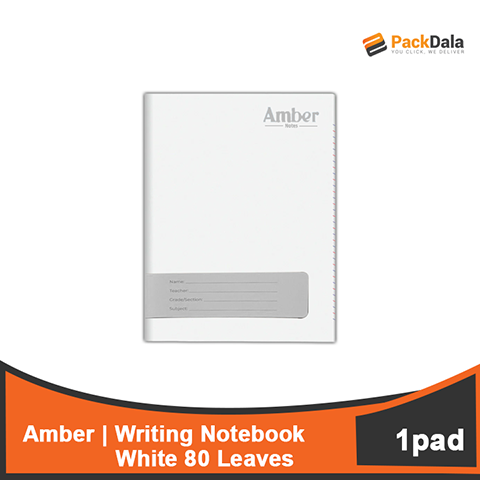 Picture of Amber Writing Notebook  White80s 120pcspercase