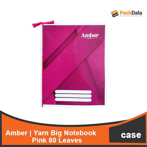 Picture of Yarn Notebook Amber Big Pink80s x 50per case