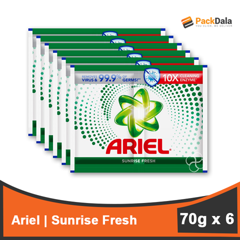 Picture of Ariel Powder Sunrise Fresh JumboPack 70gx6pcx36tie per case TIE