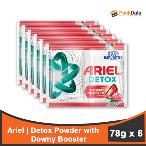 Picture of Ariel Detox Pwdr w Downy Booster 78gx6pcx36tie per case TIE