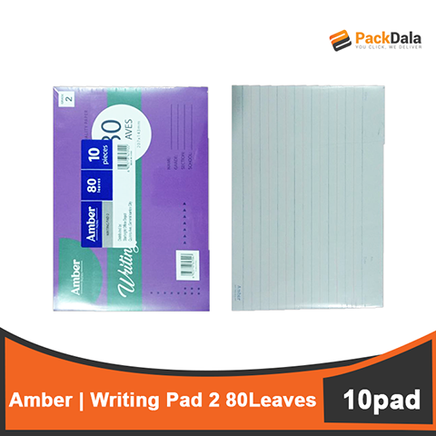 Picture of Amber Writing Pad 2 10pd per rm nrp