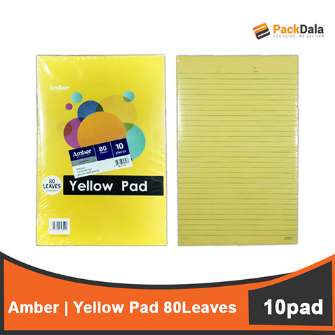 Picture of Amber Yellow Pad 10pd per rm x 5rm per case nrp REAM