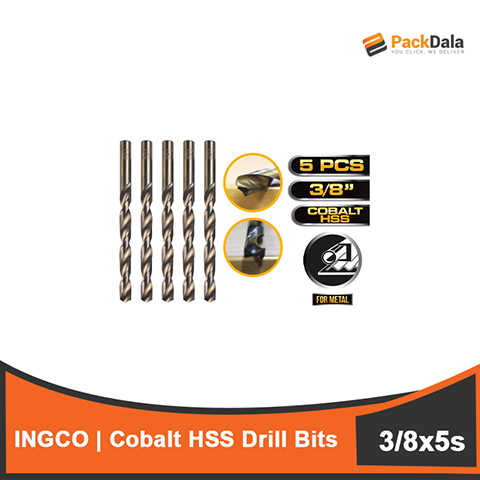 Picture of INGCO Cobalt HSS Drill Bit 3 8inches 5pcs per pack DBT11003083