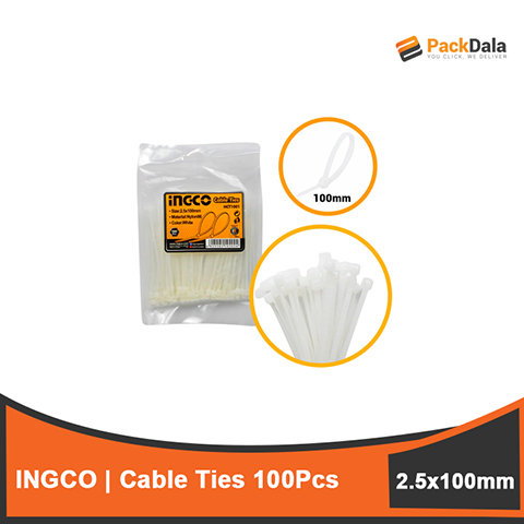 Picture of INGCO Cable Ties 2 5x100mm 100s HCT1001