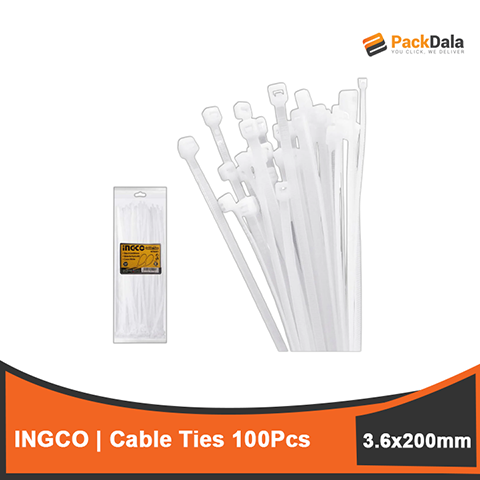 Picture of INGCO Cable Ties 3 6x200mm 100s HCT2001