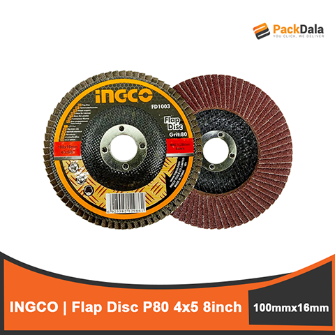 Picture of INGCO Flap Disc P80 100x16mm 4x5 8inch 10s FD1003