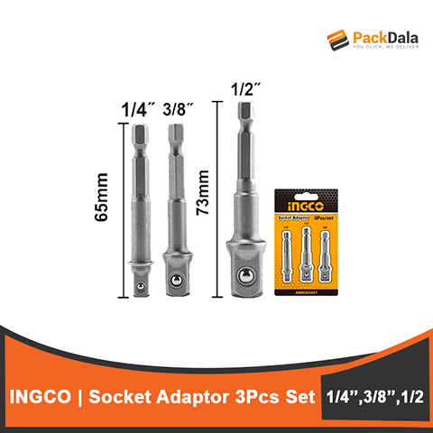 Picture of INGCO Socket Adaptor 3pcs per set AMN365A01