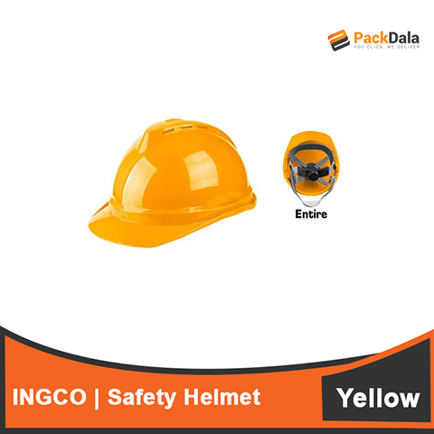 Picture of INGCO Safety Helmet Yellow HSH201