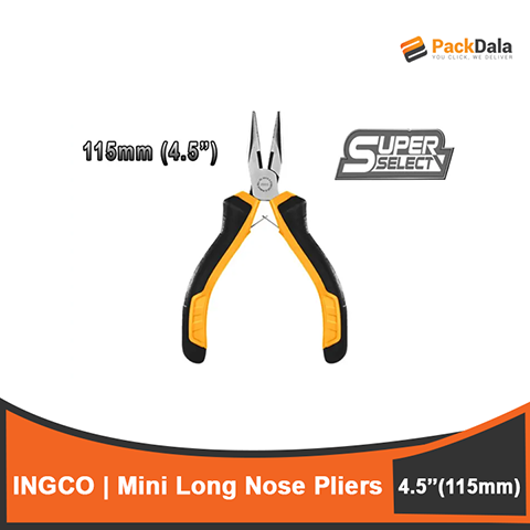 Picture of INGCO Mini Long Nose Pliers 115mm 4 5inches HMLNP08115