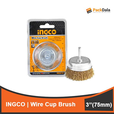 Picture of INGCO Wire Cup Brush 75mm 3inch WB30751