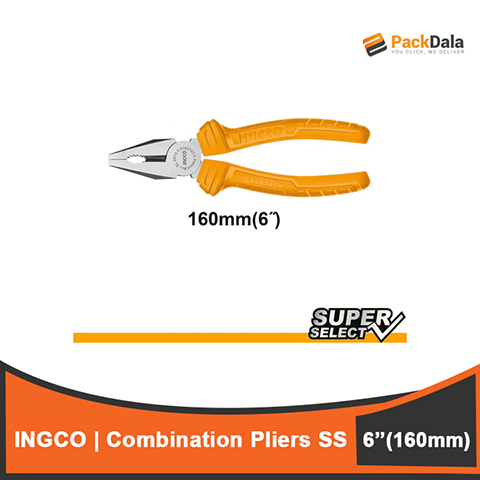 Picture of INGCO Combination Pliers 160mm 6inch SS HCP12160