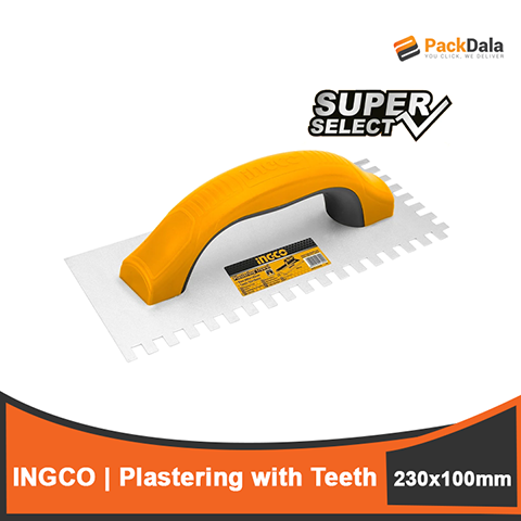 Picture of INGCO Plastering Trowel w Teeth SS 230x100mm HPTT231025