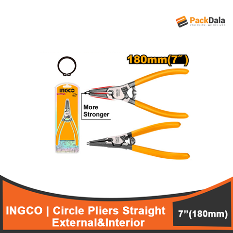 Picture of INGCO Circlip Pliers 180mm 7inch HCCP261801