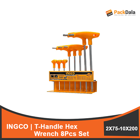 Picture of INGCO 8pcs T Handle Hex Wrench Set HHKT80818