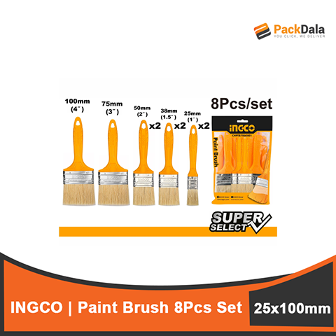 Picture of INGCO 8pcs Paint Brush Set SS CHPTB7860801