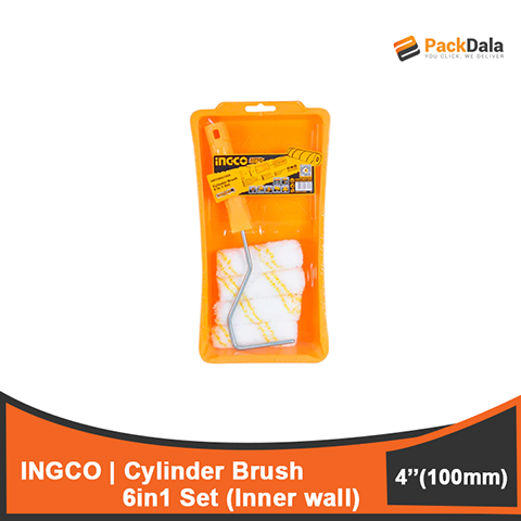 Picture of INGCO Cylinder Brush 6in1 Set 100mm 4inch HKTCB061004