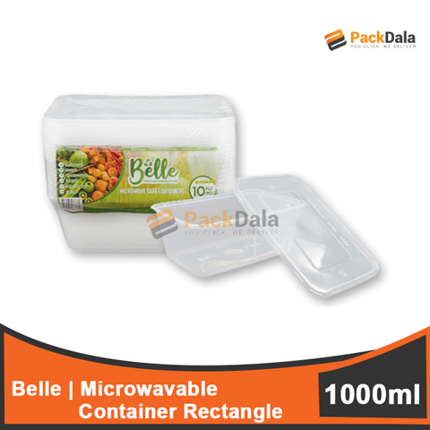 Picture of Belle Microwavable Rect 1000ml 10pcs x 30pck nrp PACK