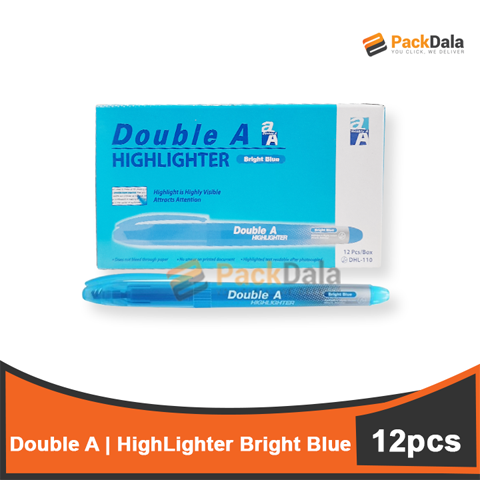 Picture of Double A Highlighter Bright Blue 12pcsperbox nrp