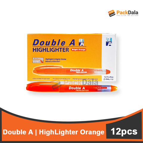 Picture of Double A Highlighter Orange 12pcsprbox x 120boxprcs nrp