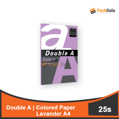 Picture of Double A Colored Paper A4 Lavender 25sheetsx100pckprcs nrp