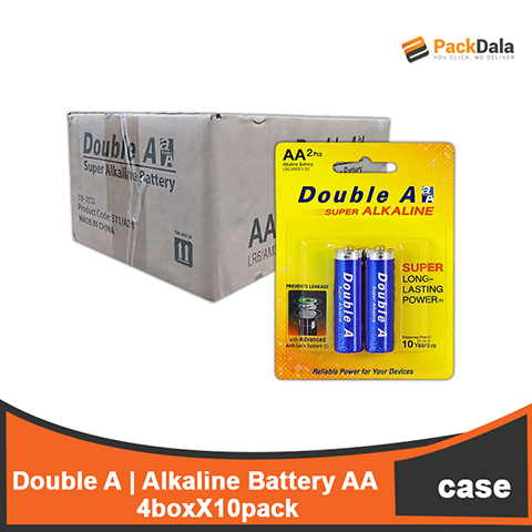 Picture of Double A Alkaline Battery AA 4box x 10pack x 2pcprpck nrp P4MO CASE