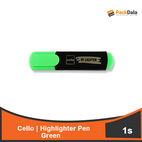 Picture of Highlighter Pen Cello Green 5x5sx120