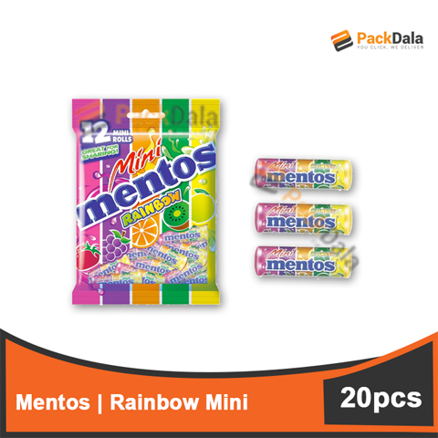 Picture of Mini Mentos Rainbow 20rollx24pck per cs rp PACK