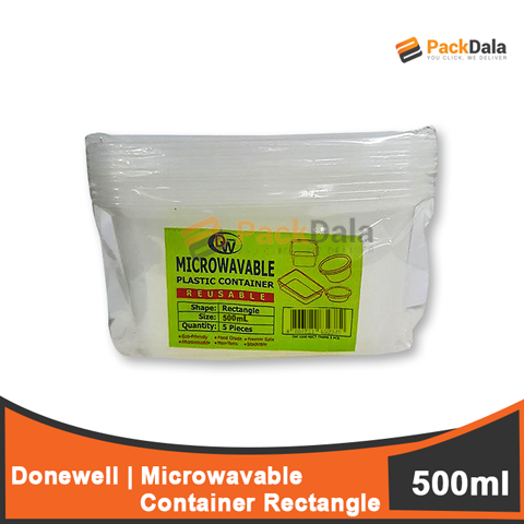 Picture of Dw Microwavable Rect 500ml 5pcperpckx60pckpercs nrp