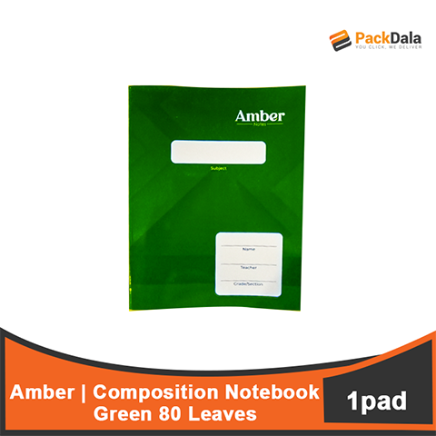 Picture of Composition Notebook Amber 80 Green 120pcsprcase