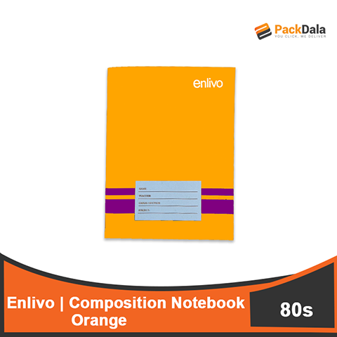 Picture of Composition Notebook Enlivo 80 Orange 120pcsprcase