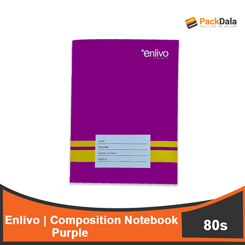 Picture of Composition Notebook Enlivo 80 Purple 120pcsprcase