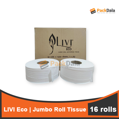 Picture of Livi Eco Jumbo Roll Tissue 2ply 16rollpercs 200m nrp ROLL