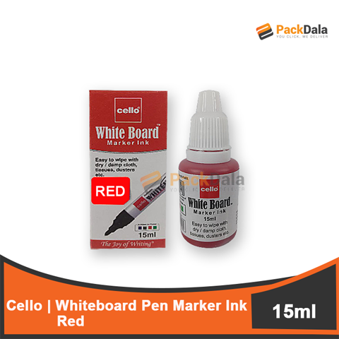 Picture of Whiteboard Ink Cello Red for Perma Mark 15ml 480btlxcase