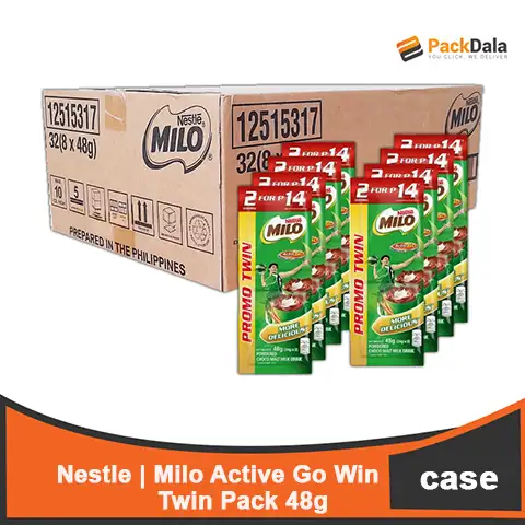 Picture of Milo Go Active Champion Twin Pack 48g 8x32 rp CASE
