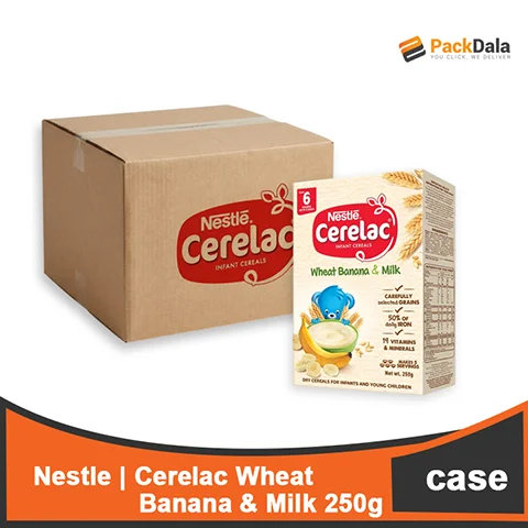 Picture of CERELAC Wheat Banana&Milk 250gx24 CASE