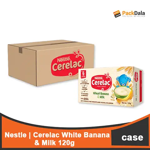 Picture of CERELAC Wheat Banana&Milk 120gx40 CASE