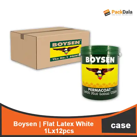 Picture of Boysen Flat Latex White 1Lx12pcs BOX